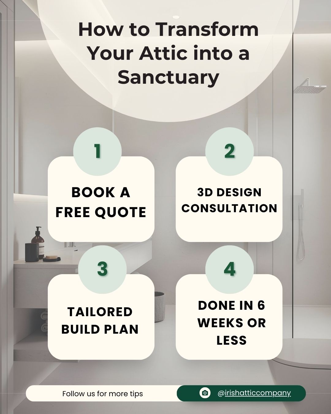 Steps to transform an attic into a peaceful sanctuary with design and build plan